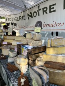 French cheese at the farmer's market