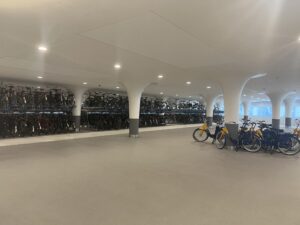 A place to park bikes in Amsterdam