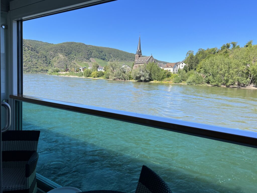 Room with a view on a rhine river cruise