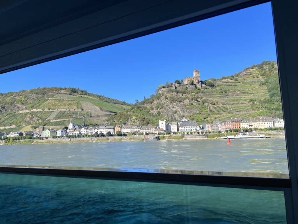 Castle on a Rhine river cruise