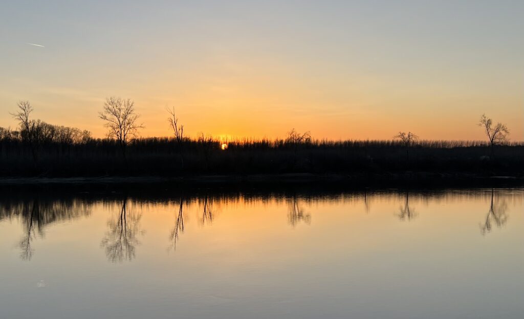 Sunset on the Danube